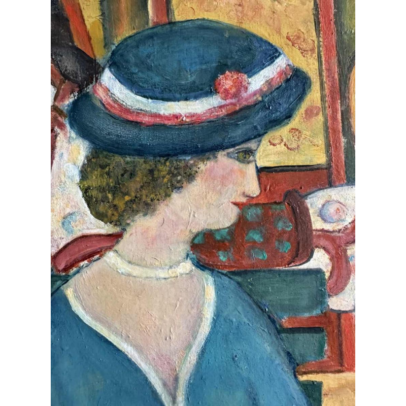 Marcel HOCQ :(1933-20121): « La petite fille au ballon et le carrousel »