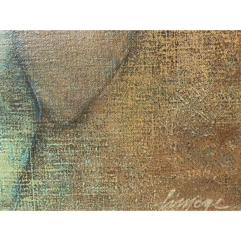 Simone TOUSSAINT (1940-2004) "Un bruit qui court" 50x70 cm