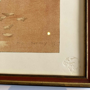 Auguste Donnay pour L'Imprimerie Champenois "Artemis" estampe lithographie originale sur papier vélin, 1897