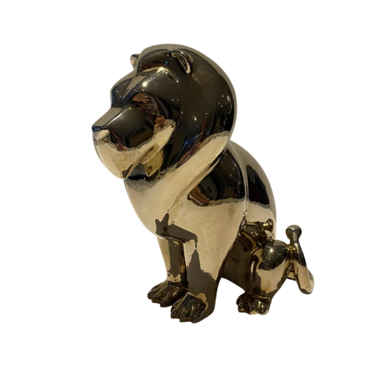 Laszlo Tibay par Caster Bronz Kft 'Lion' sculpture en bronze, 1962