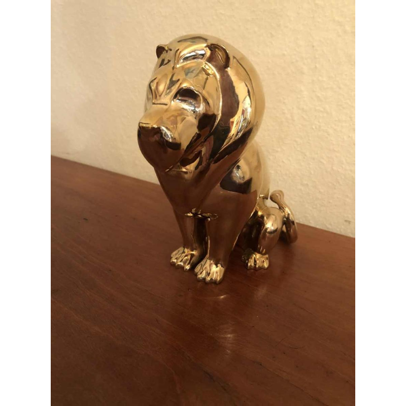 Laszlo Tibay par Caster Bronz Kft 'Lion' sculpture en bronze, 1962