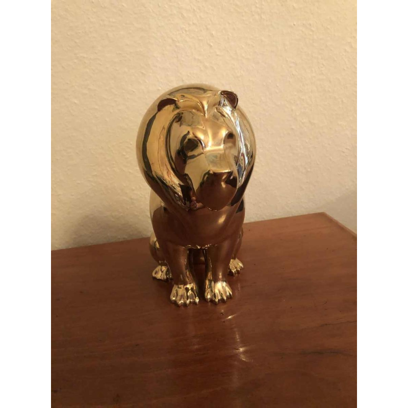 Laszlo Tibay by Caster Bronz Kft Lion bronze sculpture, 1962
