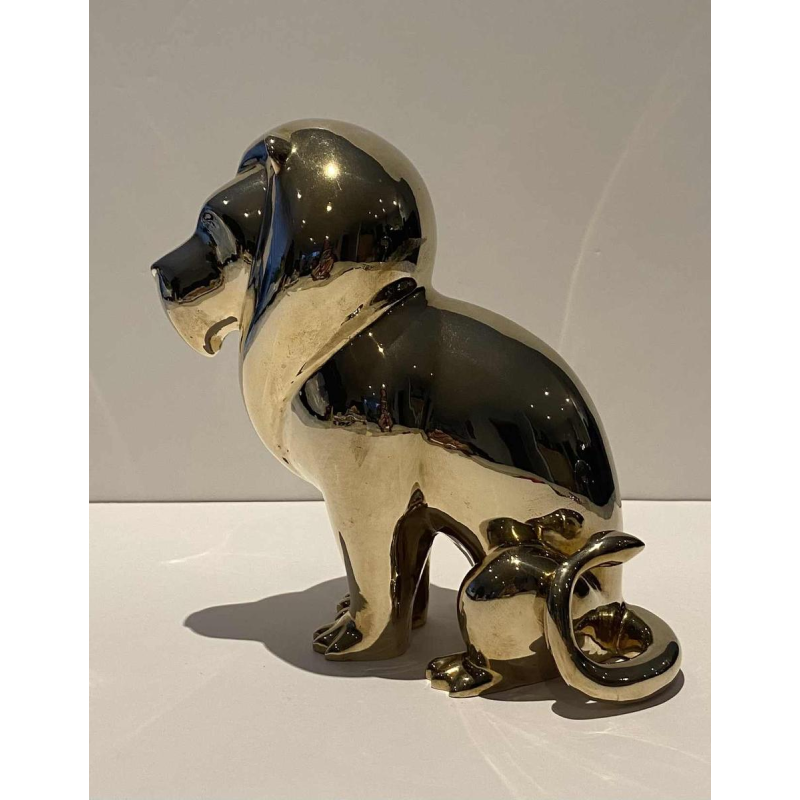 Laszlo Tibay par Caster Bronz Kft 'Lion' sculpture en bronze, 1962