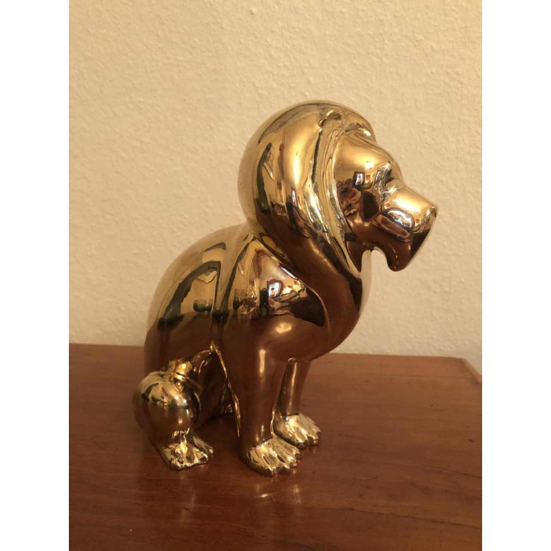 Laszlo Tibay by Caster Bronz Kft Lion bronze sculpture, 1962