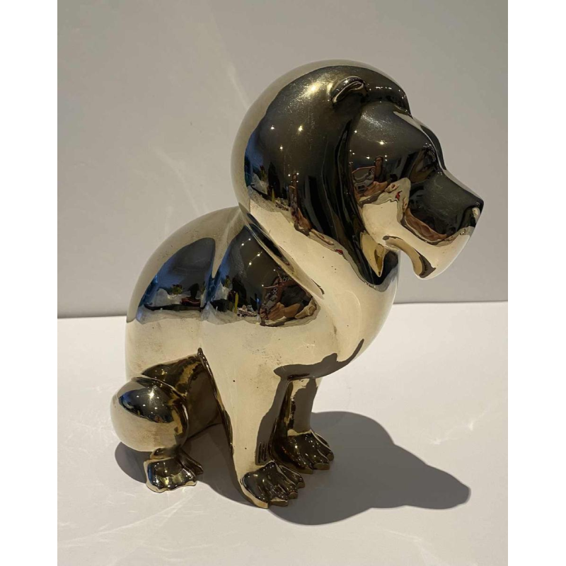 Laszlo Tibay door Caster Bronz Kft 'Leeuw' bronzen sculptuur, 1962