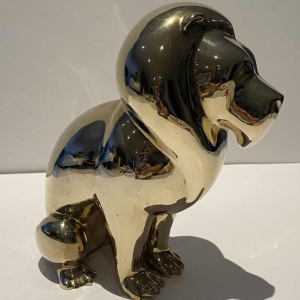 Laszlo Tibay door Caster Bronz Kft 'Leeuw' bronzen sculptuur, 1962