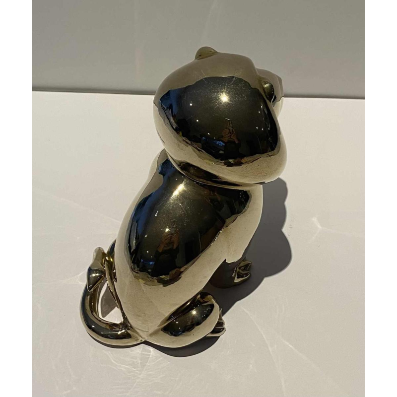 Laszlo Tibay door Caster Bronz Kft 'Leeuw' bronzen sculptuur, 1962