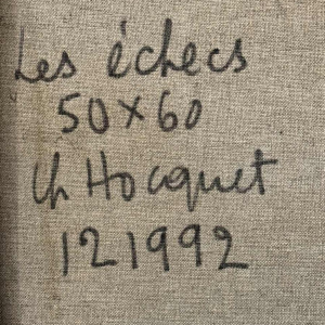 Christian HOCQUET (1935-2014): «  Het schaakspel »