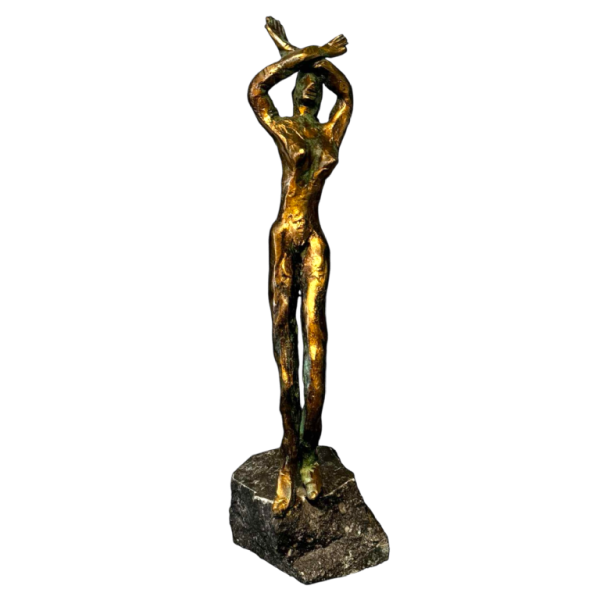 Guy LECLERCQ sculpture sur socle en pierre bleue