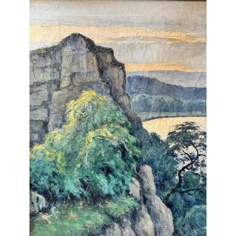 Eugène COLIGNON (1876-1961): « la Meuse et les Moulins de Beez - Namur »