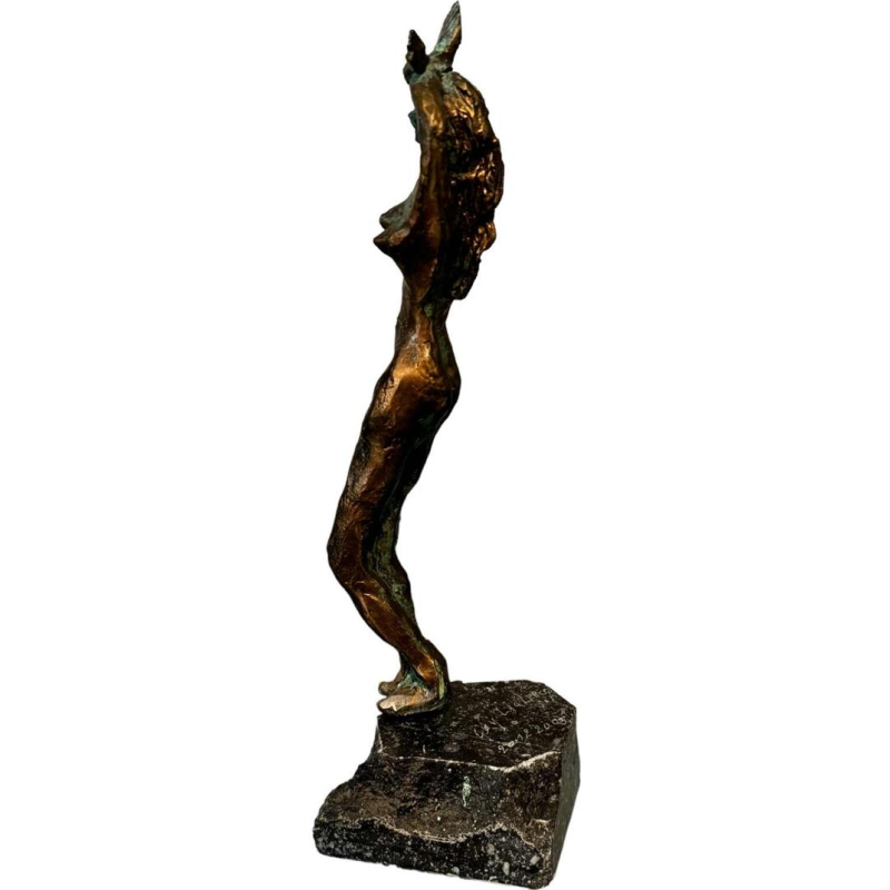 Guy LECLERCQ sculpture sur socle en pierre bleue