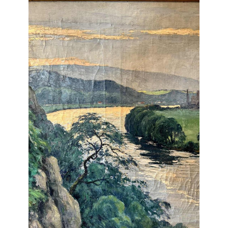 Eugène COLIGNON (1876-1961): « The Meuse and the Mills of Beez - Namur »