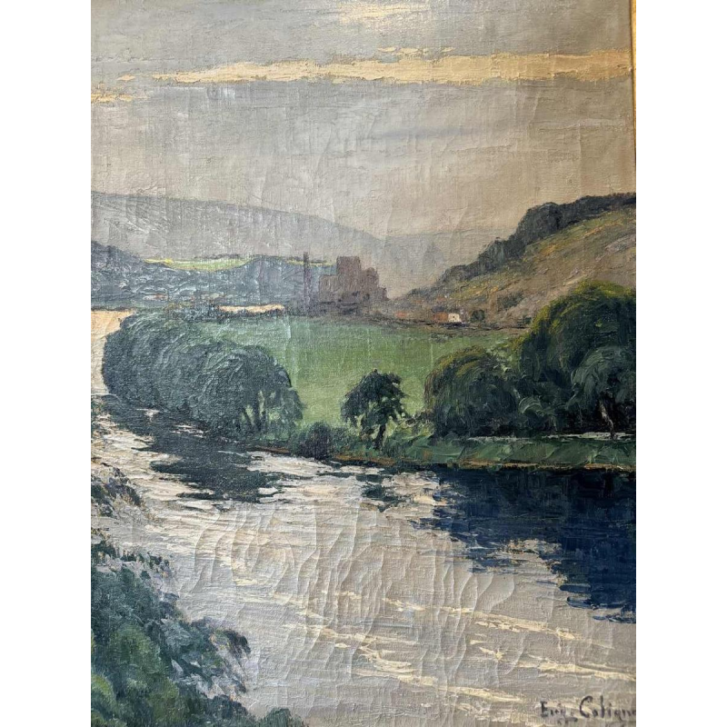 Eugène COLIGNON (1876-1961): « The Meuse and the Mills of Beez - Namur »