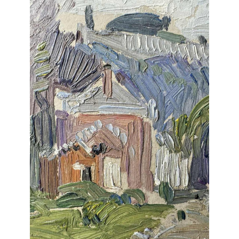 Paul MATHIEU « La Meuse à Namur avec le Pont de Jambes et la Citadelle » huile sur panneau