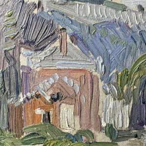 Paul MATHIEU « La Meuse à Namur avec le Pont de Jambes et la Citadelle » huile sur panneau