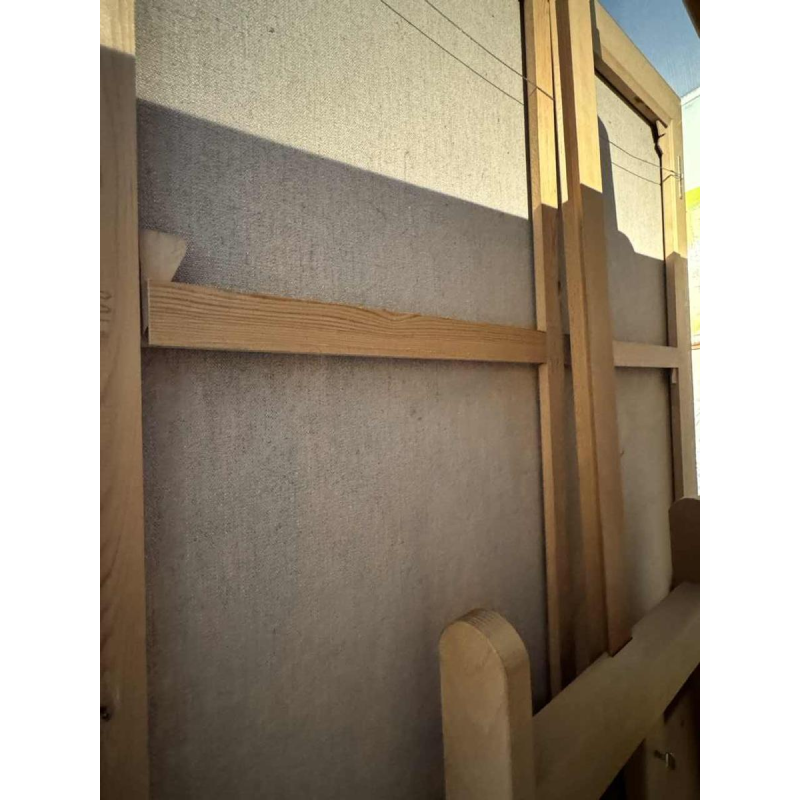 Milo DARDENNE ‘Men and carriage after haymaking’ painting oil on canvas