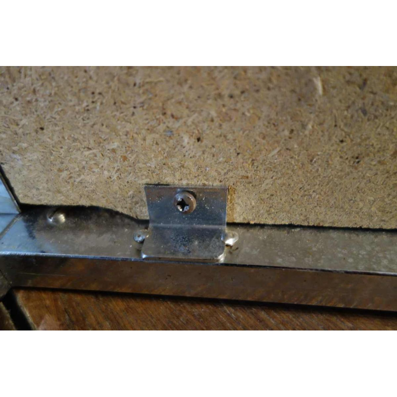 table basse céramique / métal chromé Design Style Belarti, circa 1960