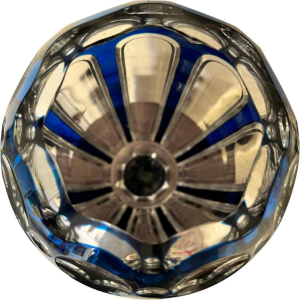 Val Saint Lambert, grote ADP9 vaas (Art Deco Parijs) kristal jaren 1925 ht:40 cm