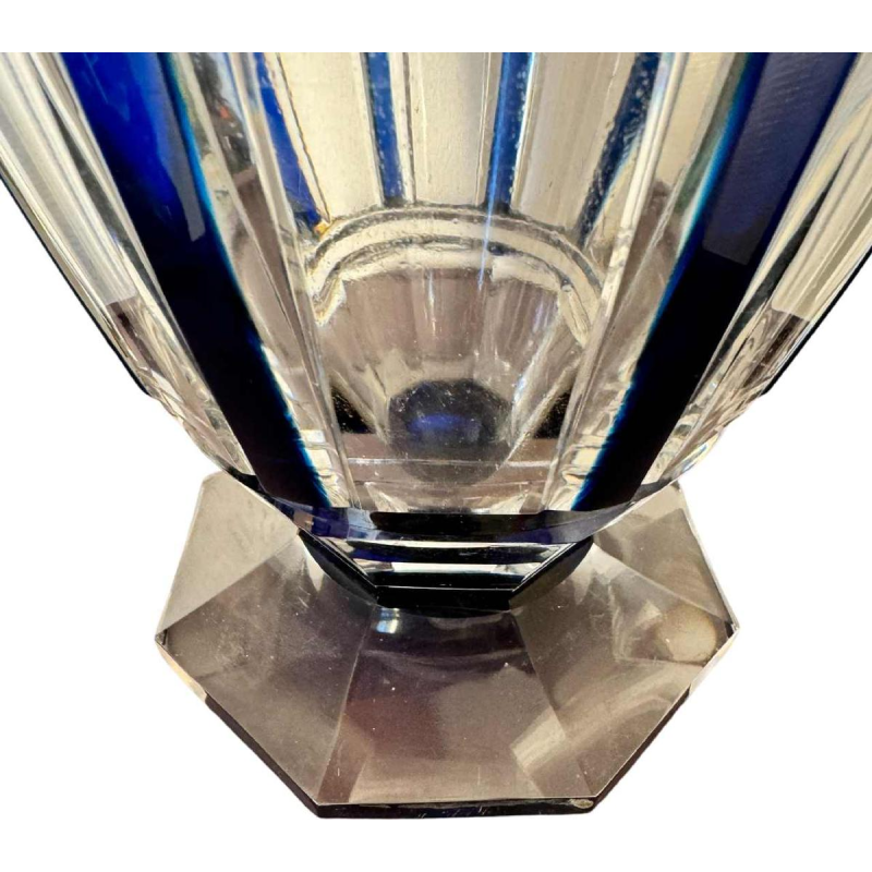 Val Saint Lambert, grand vase ADP9 (Art Déco Paris) cristal ép. 1925 ht: 40 cm.