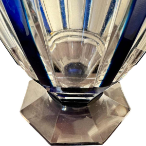 Val Saint Lambert, large ADP9 vase (Art Deco Paris) crystal 1925 era high: 40 cm