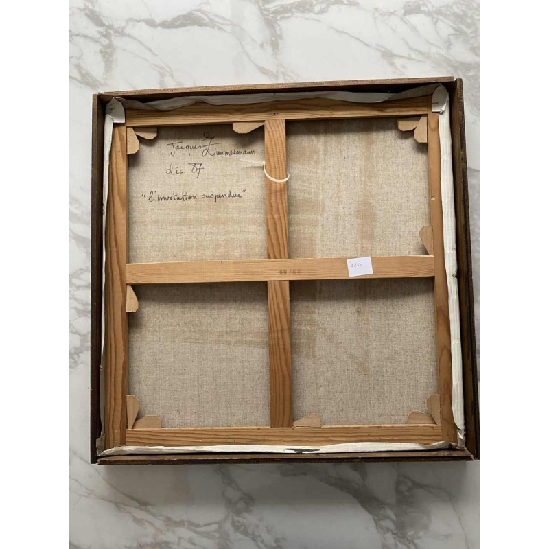 Jacques Zimmermann "L'invitation suspendue" huiles sur toile