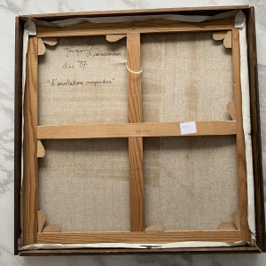 Jacques Zimmermann "L'invitation suspendue" huiles sur toile