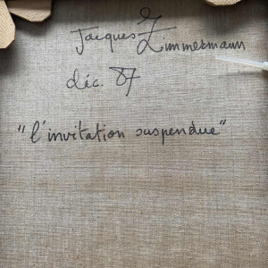 Jacques Zimmermann L'invitation suspendue olieverf op doek