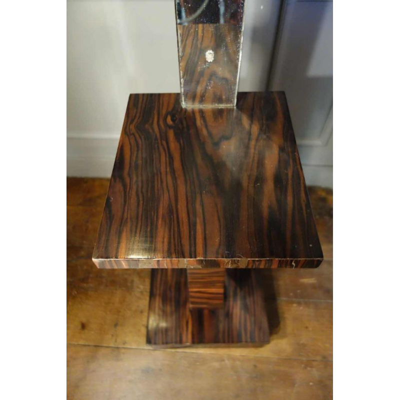 Large Art Deco Floor Lamp / Selette, Macassar Ebony, circa 1930