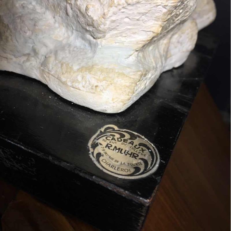 Animal sculpture "Penguins" Art Deco in metal and terracotta - circa 1930