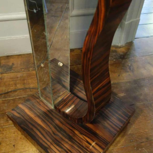 Large Art Deco Floor Lamp / Selette, Macassar Ebony, circa 1930