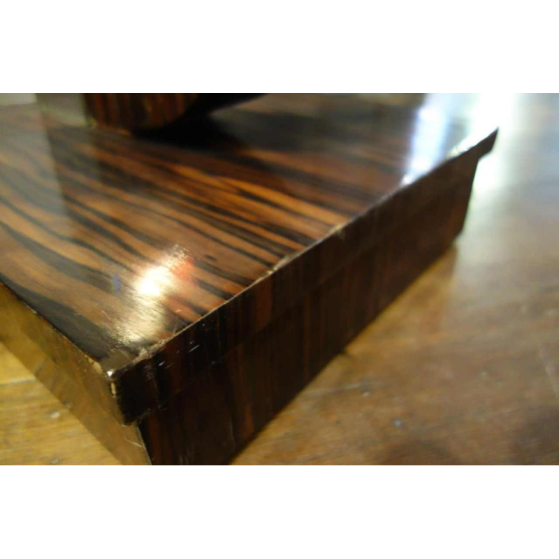 Large Art Deco Floor Lamp / Selette, Macassar Ebony, circa 1930