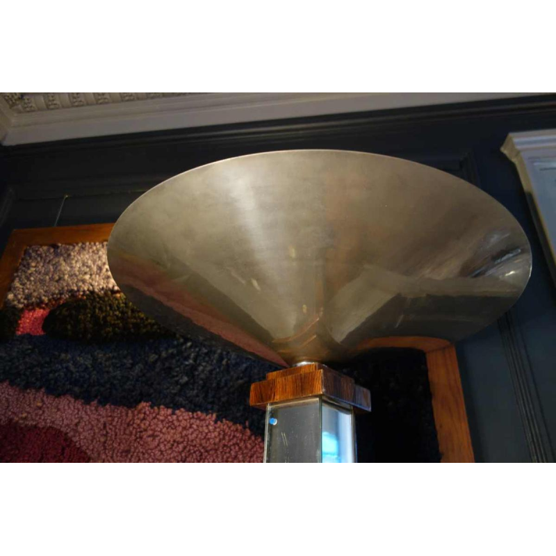 Grand Lampadaire / Sellette Art Déco en ébène de Macassar, circa 1930