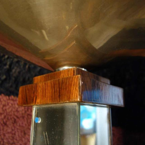 Large Art Deco Floor Lamp / Selette, Macassar Ebony, circa 1930