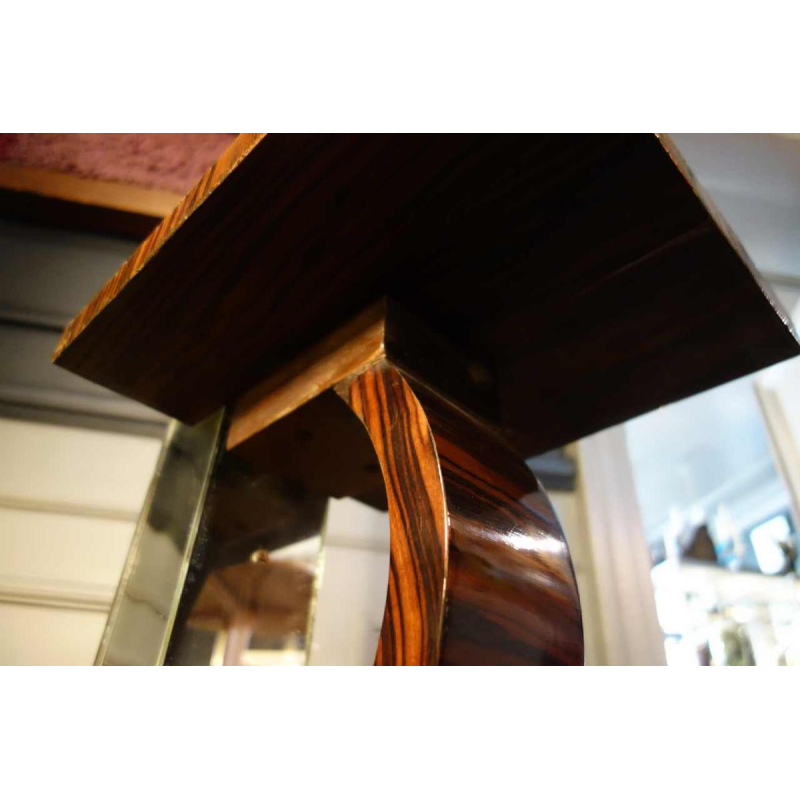 Large Art Deco Floor Lamp / Selette, Macassar Ebony, circa 1930