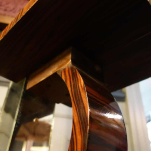 Large Art Deco Floor Lamp / Selette, Macassar Ebony, circa 1930