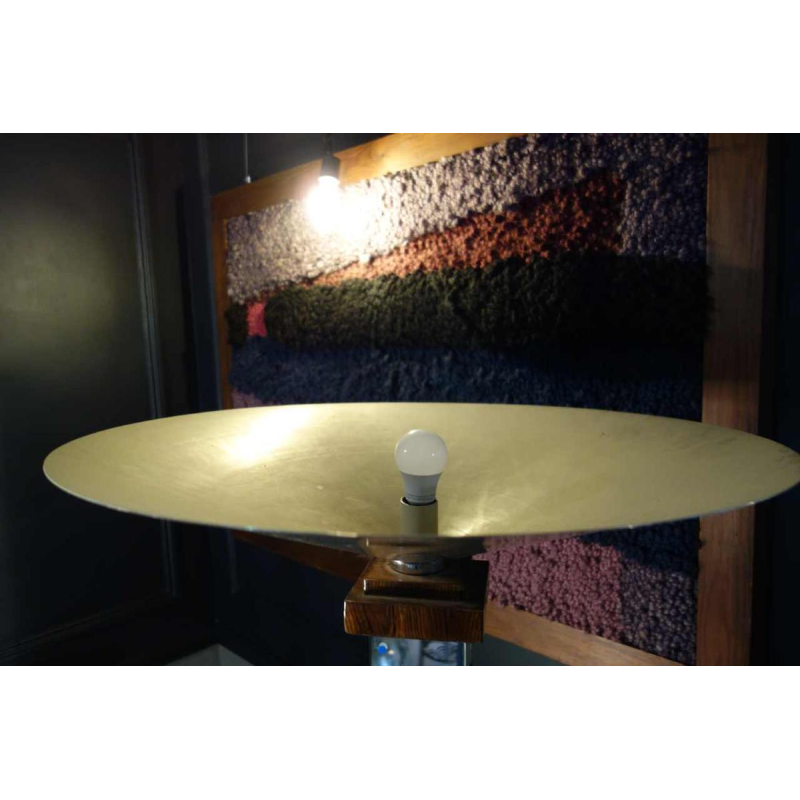 Grote Art Deco Staanlamp / Selette, Macassar Ebbenhout, circa 1930