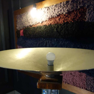 Grote Art Deco Staanlamp / Selette, Macassar Ebbenhout, circa 1930