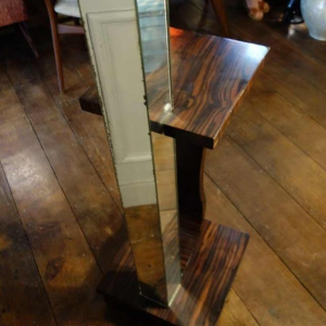 Large Art Deco Floor Lamp / Selette, Macassar Ebony, circa 1930