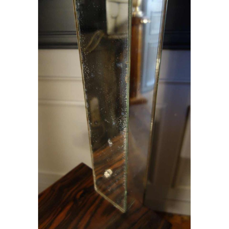 Grote Art Deco Staanlamp / Selette, Macassar Ebbenhout, circa 1930