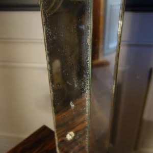 Large Art Deco Floor Lamp / Selette, Macassar Ebony, circa 1930