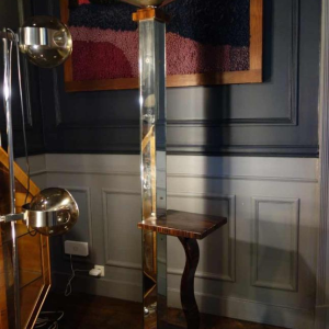 Grand Lampadaire / Sellette Art Déco en ébène de Macassar, circa 1930