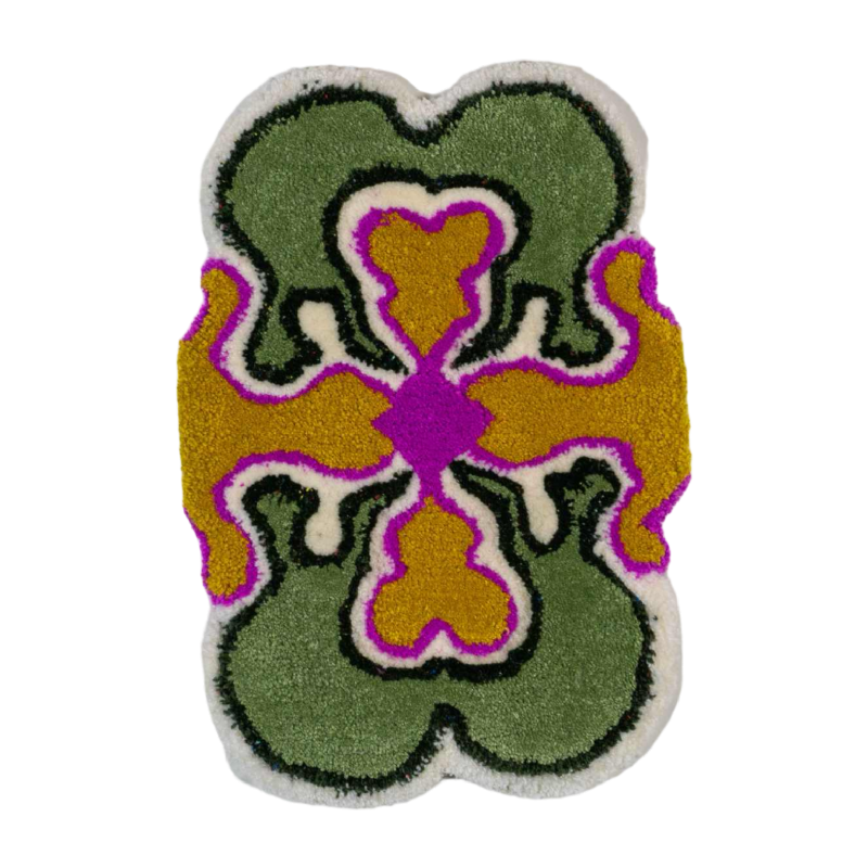 Little Wing, Black Blue, Tufting, 2024