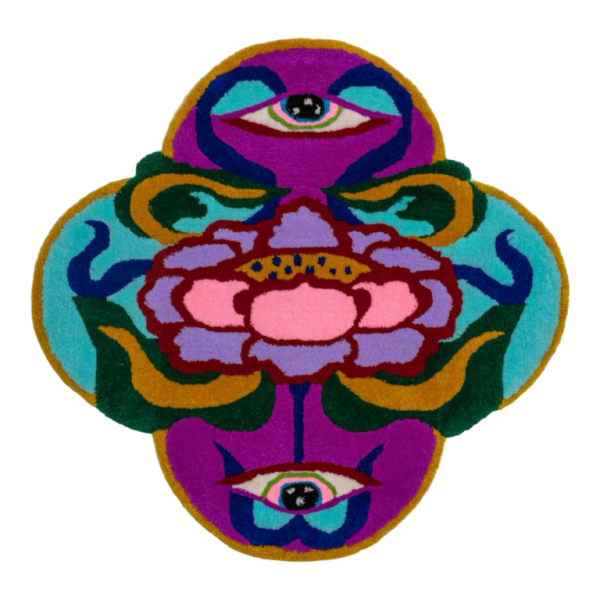 The inner light, Bleu Noir, Tufting, 2024