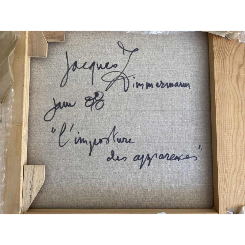 JJacques Zimmermann 'L'imposture des Apparences' olieverf op doek, 2012