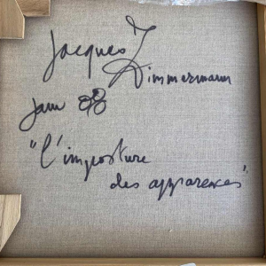 Jacques Zimmermann 'L'imposture des Apparences' oil on canvas, 2012