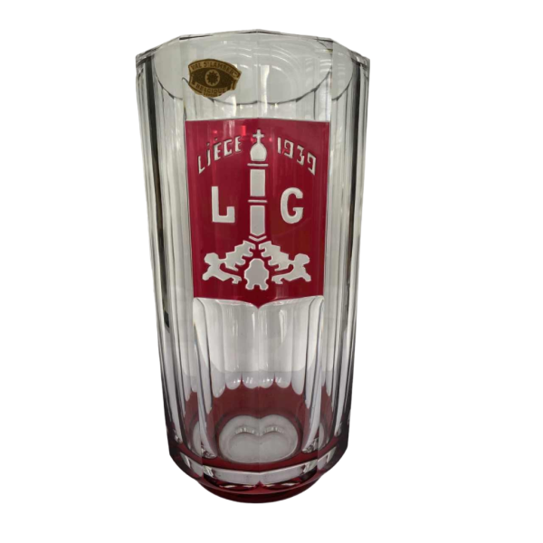 Val Saint Lambert, vase commémoratif de l'Exposition de l'Eau à Liège en 1939