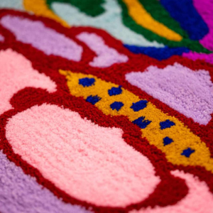 The inner light, Bleu Noir, Tufting, 2024