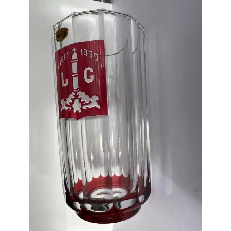 Val Saint Lambert, vase commémoratif de l'Exposition de l'Eau à Liège en 1939