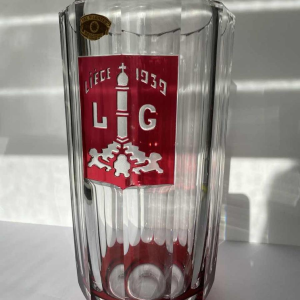 Val Saint Lambert, vase commémoratif de l'Exposition de l'Eau à Liège en 1939