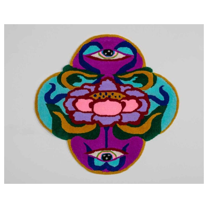 The inner light, Bleu Noir, Tufting, 2024